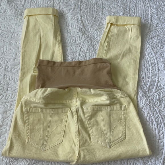 Maternity Jeans light yellow Indigo Blue brand - Picture 4 of 12